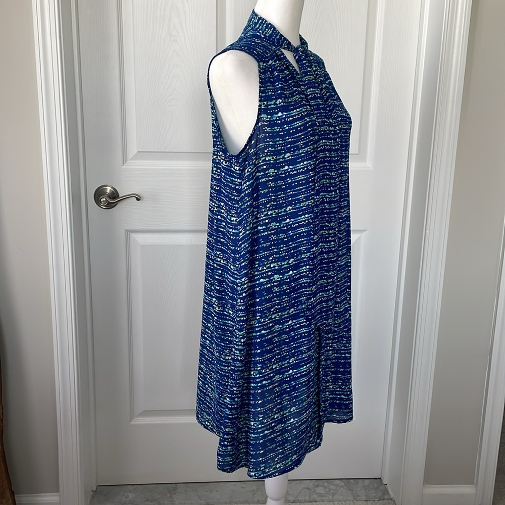 CeCe Sleeveless Patterned Dress with Ties Size 10 - Picture 3 of 8